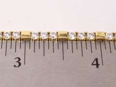 Elegant CZ Tennis Bracelet in 14k Yellow Gold