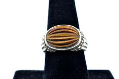 Silver Tiger's Eye Ring