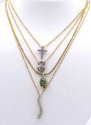 Grouo Lot of 4 Vintage Sterling Silver Necklaces