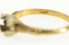 14K Yellow Gold Vintage NOS 1950's 4.9mm Engagement Ring