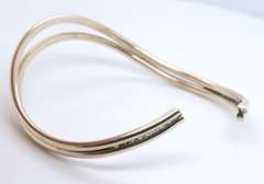 Vintage 925 Sterling Silver Cuff Bangle