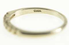 14K White Gold Vintage NOS 1950's Setting Wedding Band Ring