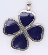 Lot of 2 Vintage 925 Sterling Silver Pendants