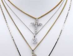 Group Lot of 4 Sterling Silver Necklaces