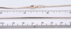 Vintage Italian Sterling Silver Snake Chain Necklace