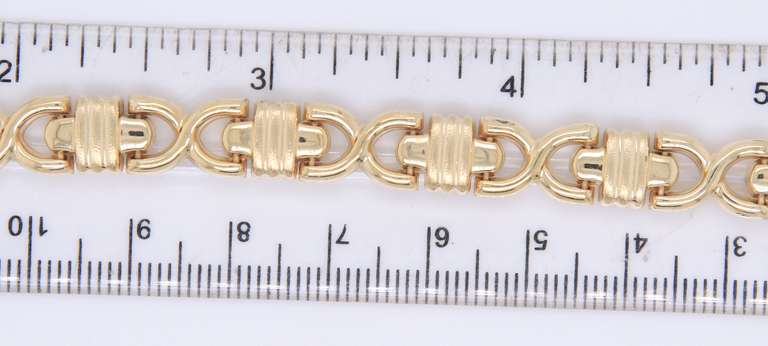 Incredible Yellow Gold Fancy Link Bracelet