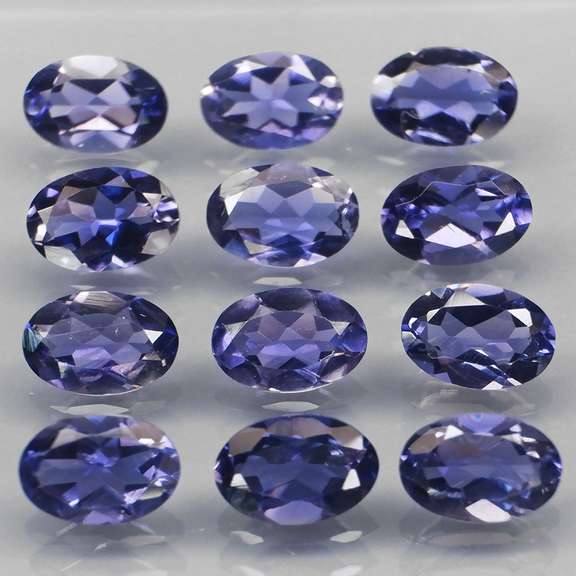 Gorgeous 4.58ct high luster blue violet Iolite set