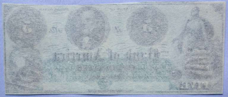 Circa 1860 s CH CU $5 Bank of America Rhode Island Note
