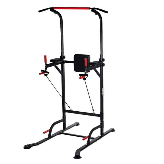 Adjustable Dip Station Chin Up Bar Core Power Tower