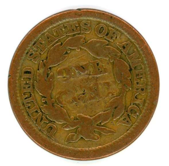1847 Braided Hair Large Cent