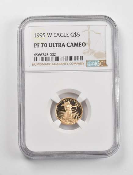 PF70 UCAM 1995-W $5 American Gold Eagle 1/10 Oz. .999 Fine Gold NGC