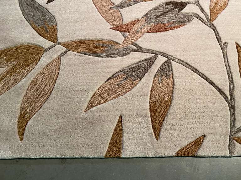 MODERN HAND MADE CARVED RUG 5x8