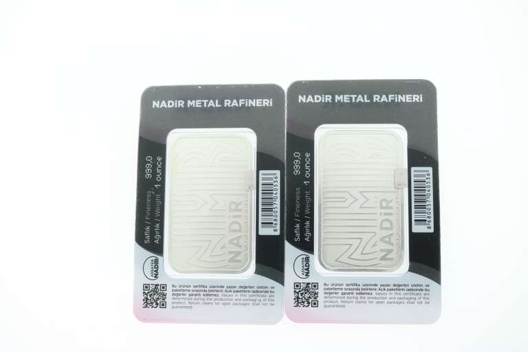Two Set Pure .999 Silver Bars