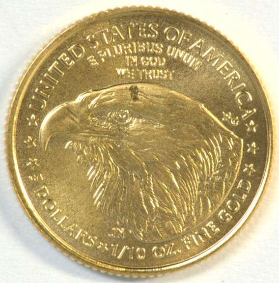 Pristine Superb Gem BU 2022 $5 American Gold Eagle coin