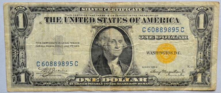 $1 1935A North Africa Emergency Issue Silver Certificate FR2306