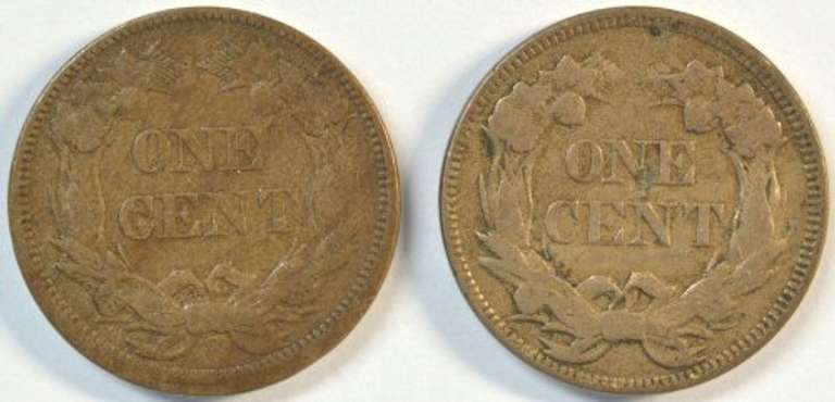 Sharp XF 1857 & 1858 LL Flying Eagle Cents