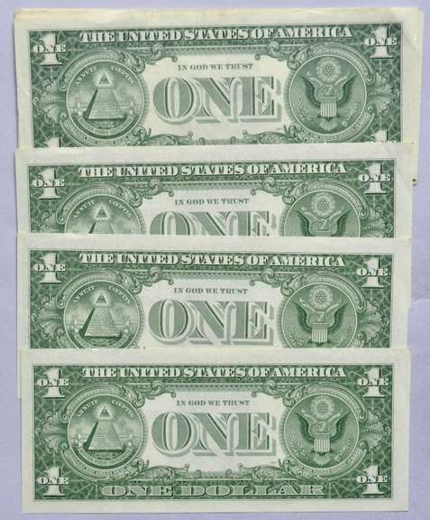 11 CH CU $1 1957 Silver Certificates