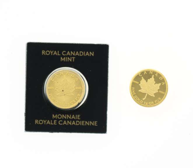 Two Maple Leaf Pure .999 Gold Coins