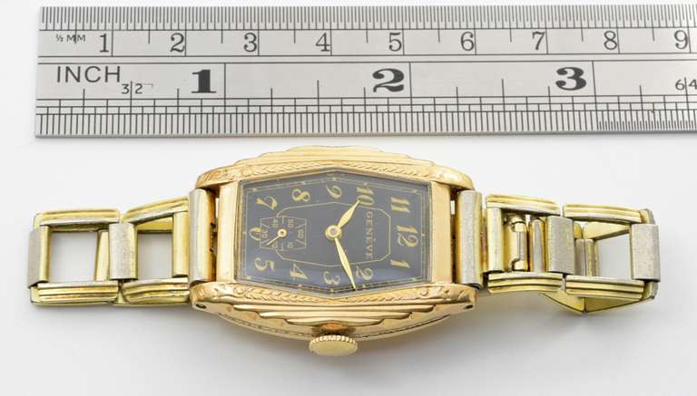 Rare NERNY Art Deco 10K RGP Wristwatch