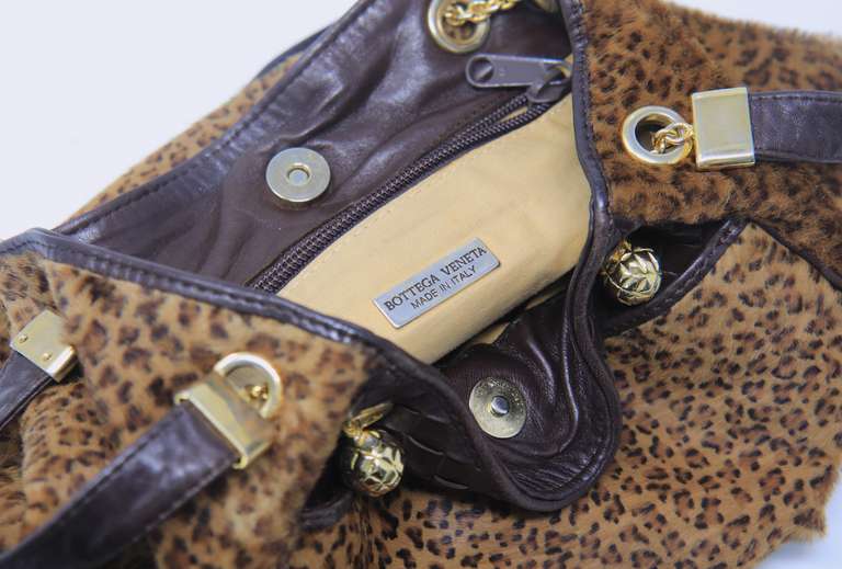 Vintage Bottega Veneta Animal Print Purse