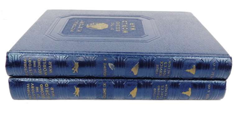2 Vol. 1949 Pictorial History of Second World War