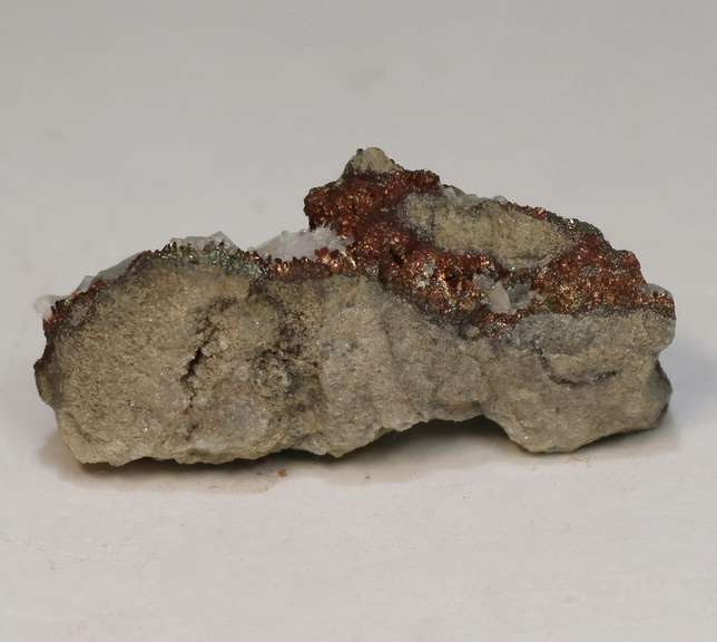 Multi-hue! 65.5ct natural Pyrite and Calcite