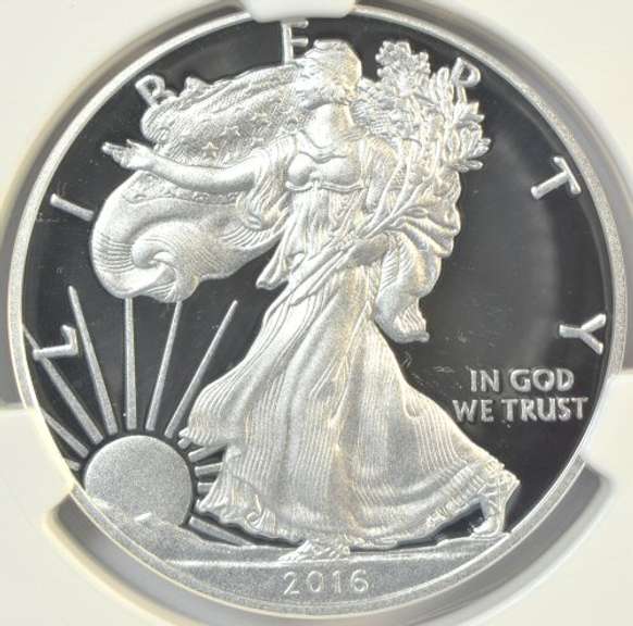 Scarce Lettered Edge 2016-W NGC PF70 ULTRA CAMEO $1 Eagle