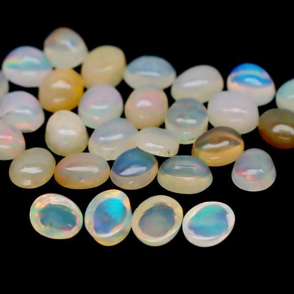 Smoldering 7.30ct unheated Jelly Opal set