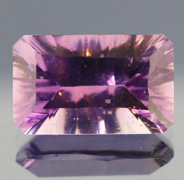Superb 11.40ct concave emerald cut Bolivian Amethyst