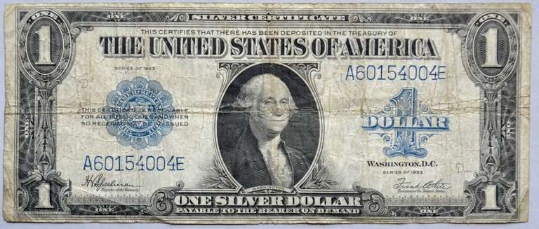 1923 Last Series Large Size Silver Certificate Fr237