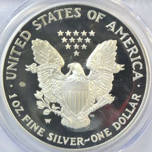 Great PCGS PR70DCAM graded 2003-W $1 Silver Eagle coin.