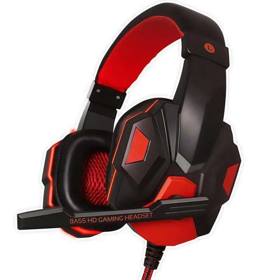Wired Gaming Headphone Stereo Sound Headset With Mic