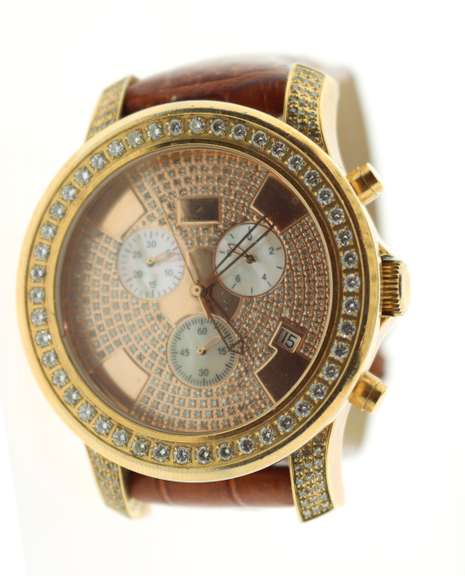 MENS ICE MASTER DIAMOND WATCH