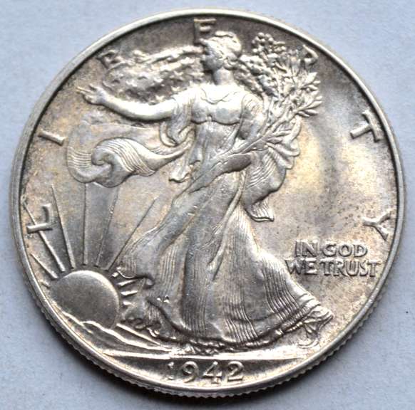 1942 Unc Walking Liberty Half