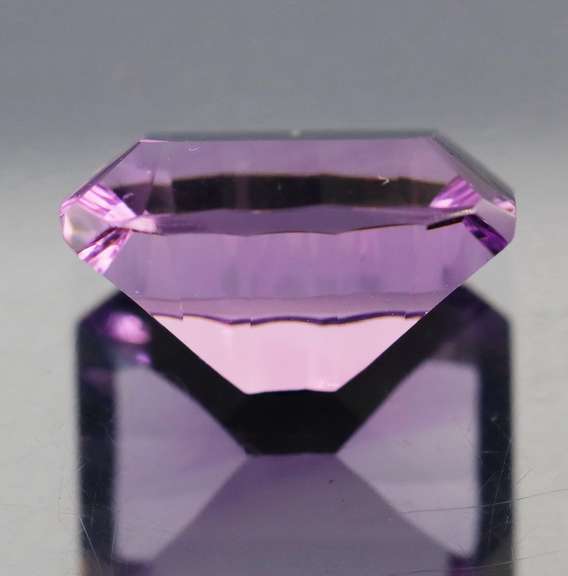 Superb 11.29ct concave emerald cut Bolivian Amethyst