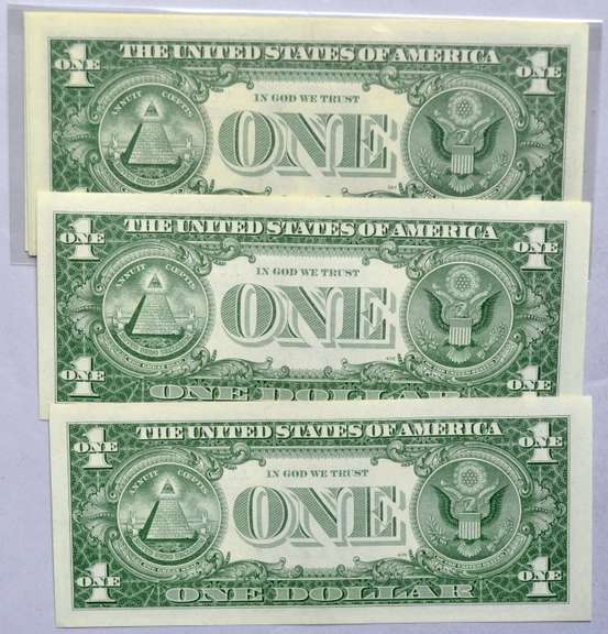 10 CH CU $1 1957B Silver Certificates
