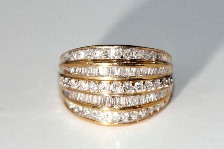 Brilliant Diamond Cocktail Ring in 10K