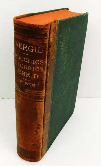 1884 Bucolics, Georgics, Aeneid of Vergil Antique Book