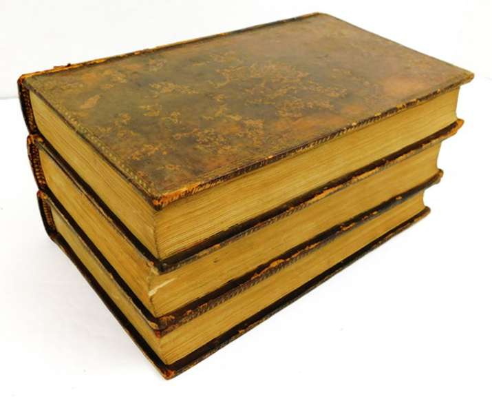 1794 Works of Peter Pindar, 3 Leather Volumes