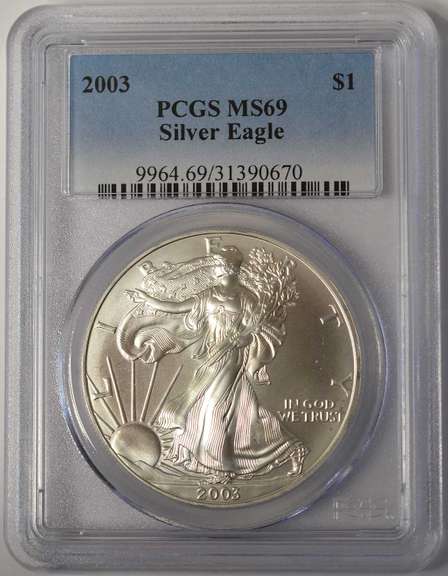 2003 American Silver Eagle PCGS MS69