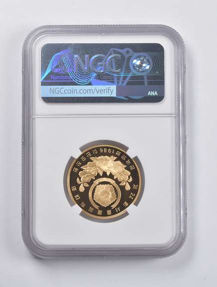 PF70UCAM 1986 South Korea 2500 Gold Won Folk Dancing Seoul Olympic NGC