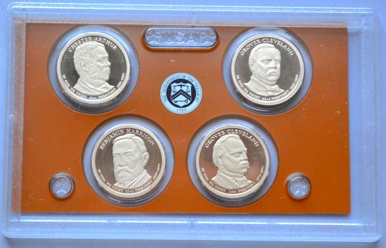 2011  2 X 2012 Key US Presidential Proof Sets And 2 X 2009 DC & US Territories Quarters Proof sets