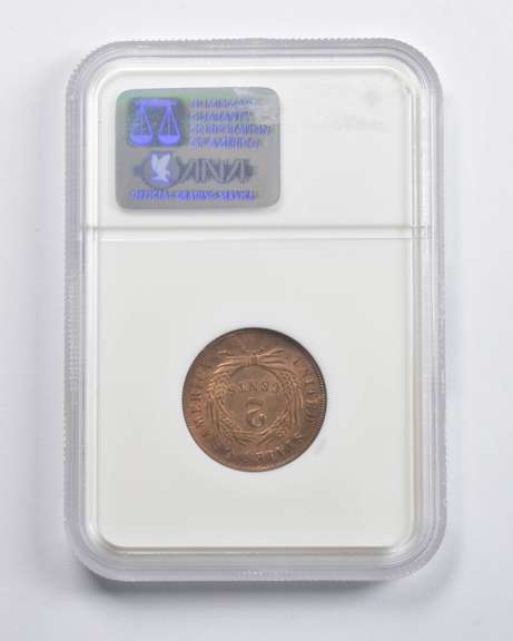 MS65 RB 1869 Shield Two-Cent Piece NGC