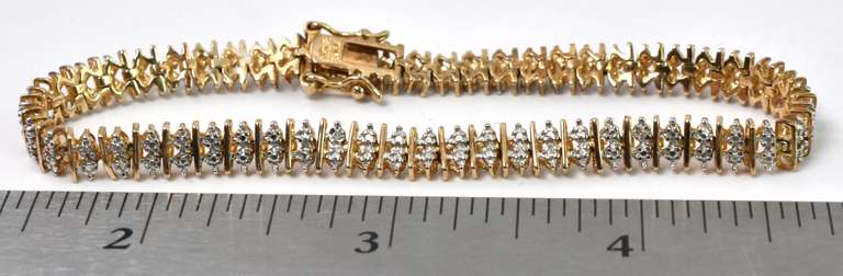 Vermeil Bracelet With Silver Accents