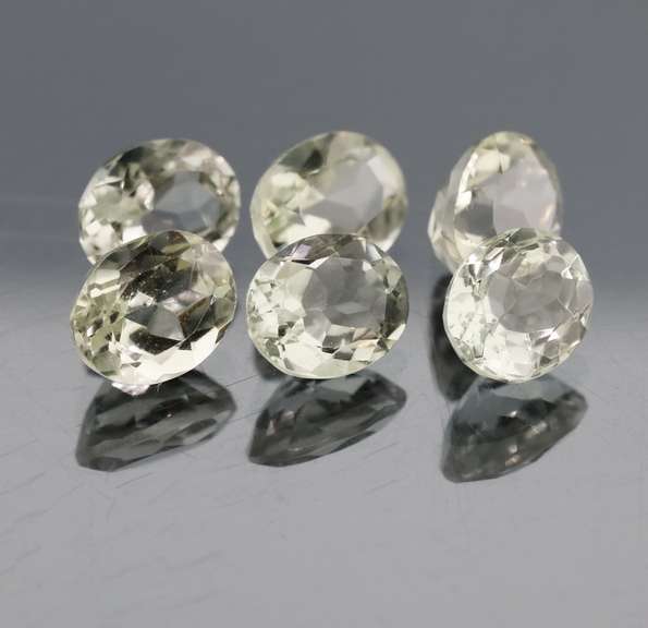 Gorgeous 16.19ct natural platinum green Amethyst set