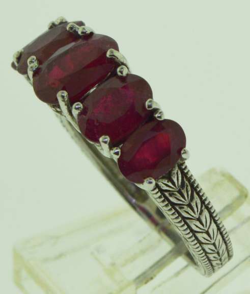 Sterling Silver Ruby Ring