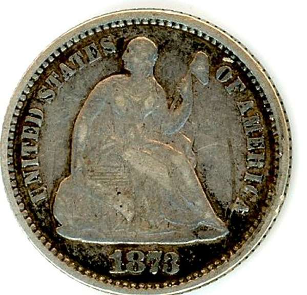 1873 Liberty Seated Half Dime