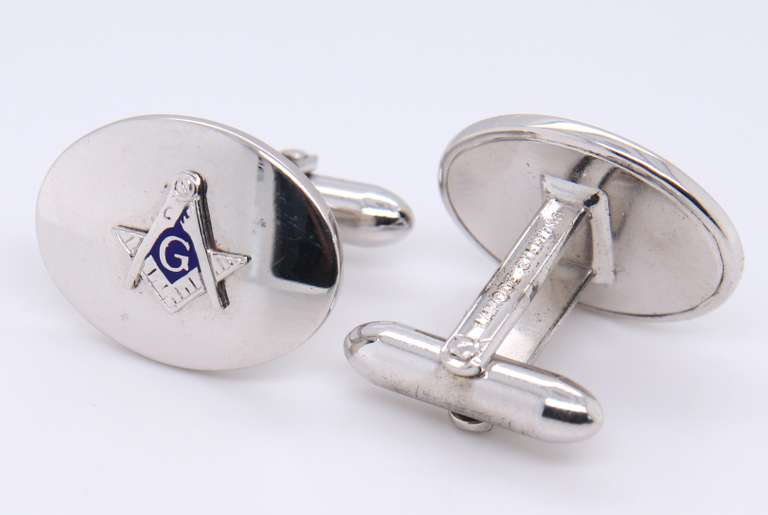 925 Sterling Silver Signed Cufflinks