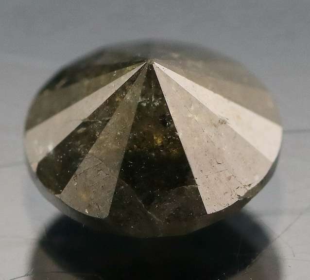 Stunning! 1.28ct gray and black Diamond solitaire