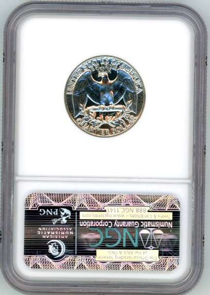 1957 Silver Washington Quarter in NGC PF64